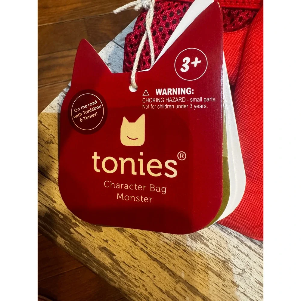 Tonies Character Bag Monster Red Toniebox Carrier Travel Case for Kids NWT
